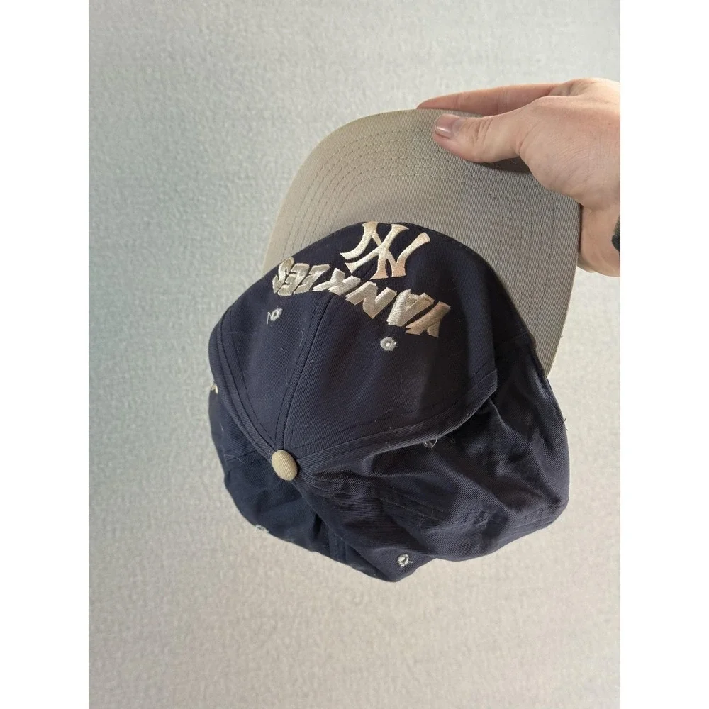 Vintage New York‎ Yankees Hat Cap Snap Back Youth Blue MLB Genuine Merchandise